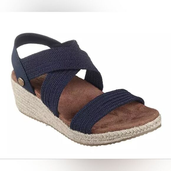 Skechers-Martha Stewart collaboration sandals in navy. NIB-Size 7 - Picture 1 of 9